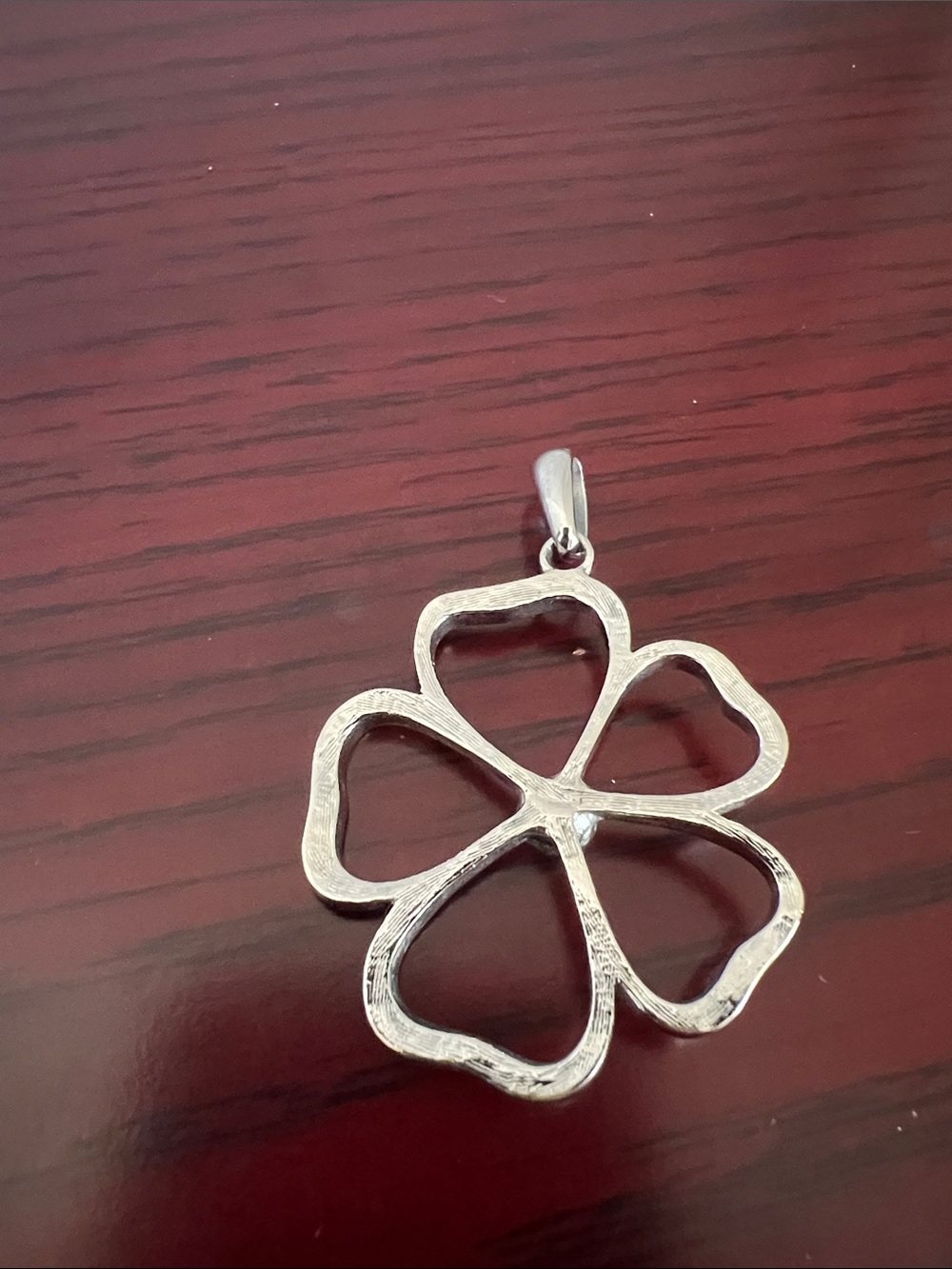 Lia Sophia Silver Tone Flower Necklace Slider